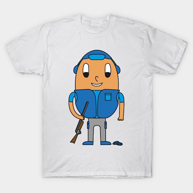 Egg Skeet-Shooter T-Shirt by M.-P.-Mueller